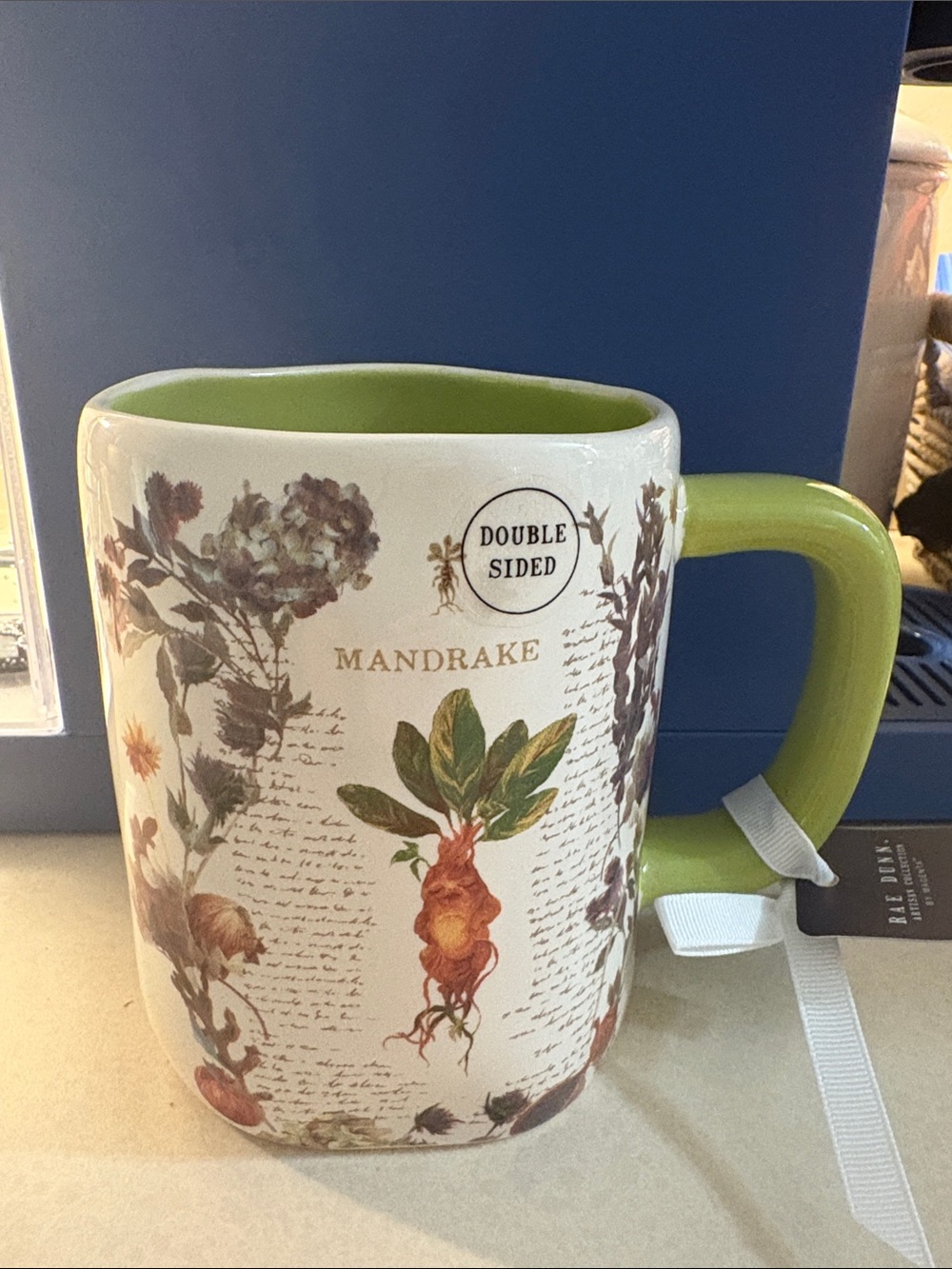 NWT Harry Potter X Rae Dunn - Hogwarts Herbology, Mandrake Mug